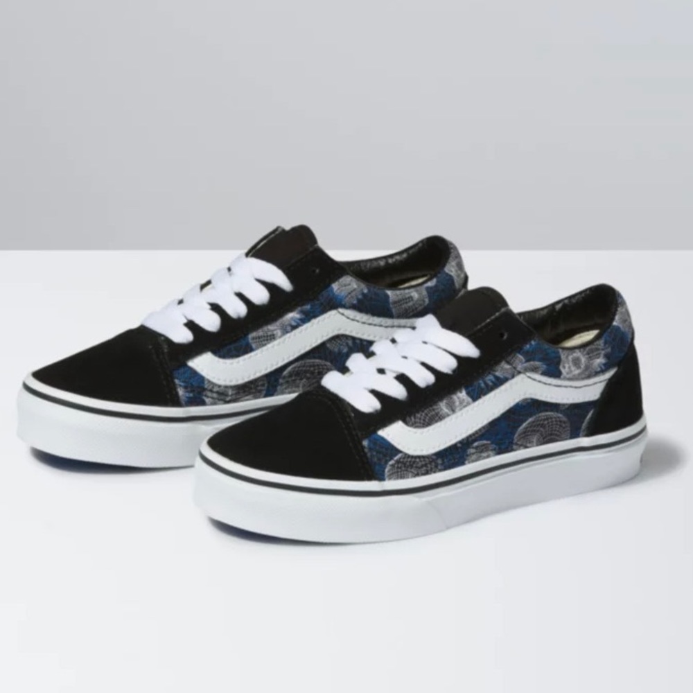 Kids Old school wireframe skull vans